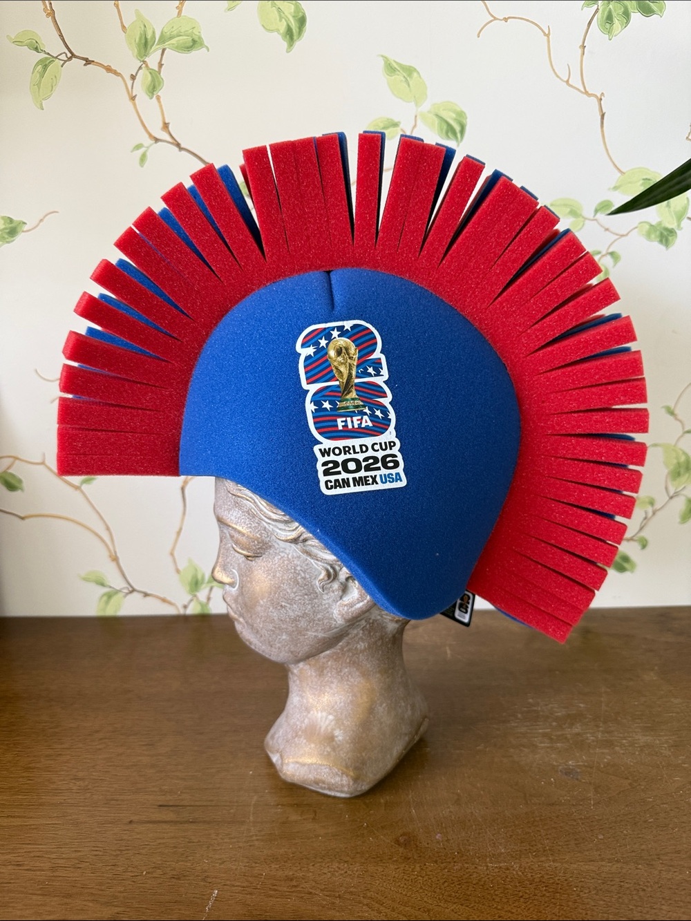 FIFA World Cup 2026 Red & Blue Foam Mohawk Hat - Unisex